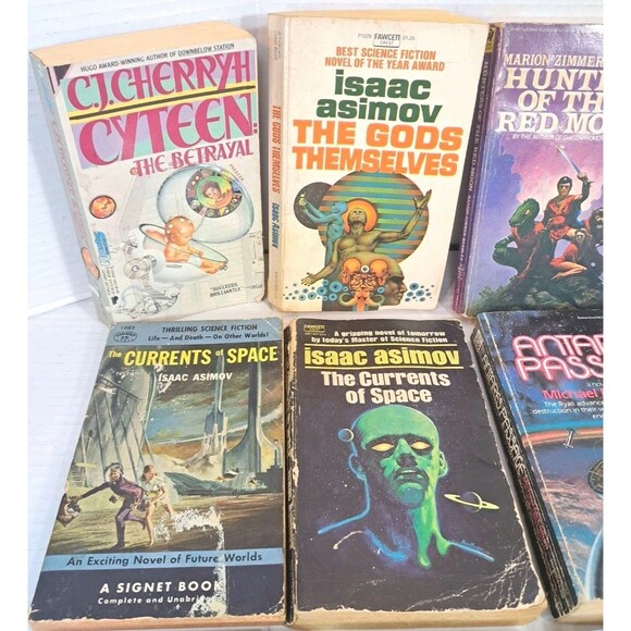 Vtg Horror & Sci-Fi (25) Book Lot Asimov Heinlein Bradley Clarke Foster + More - Picture 5 of 10